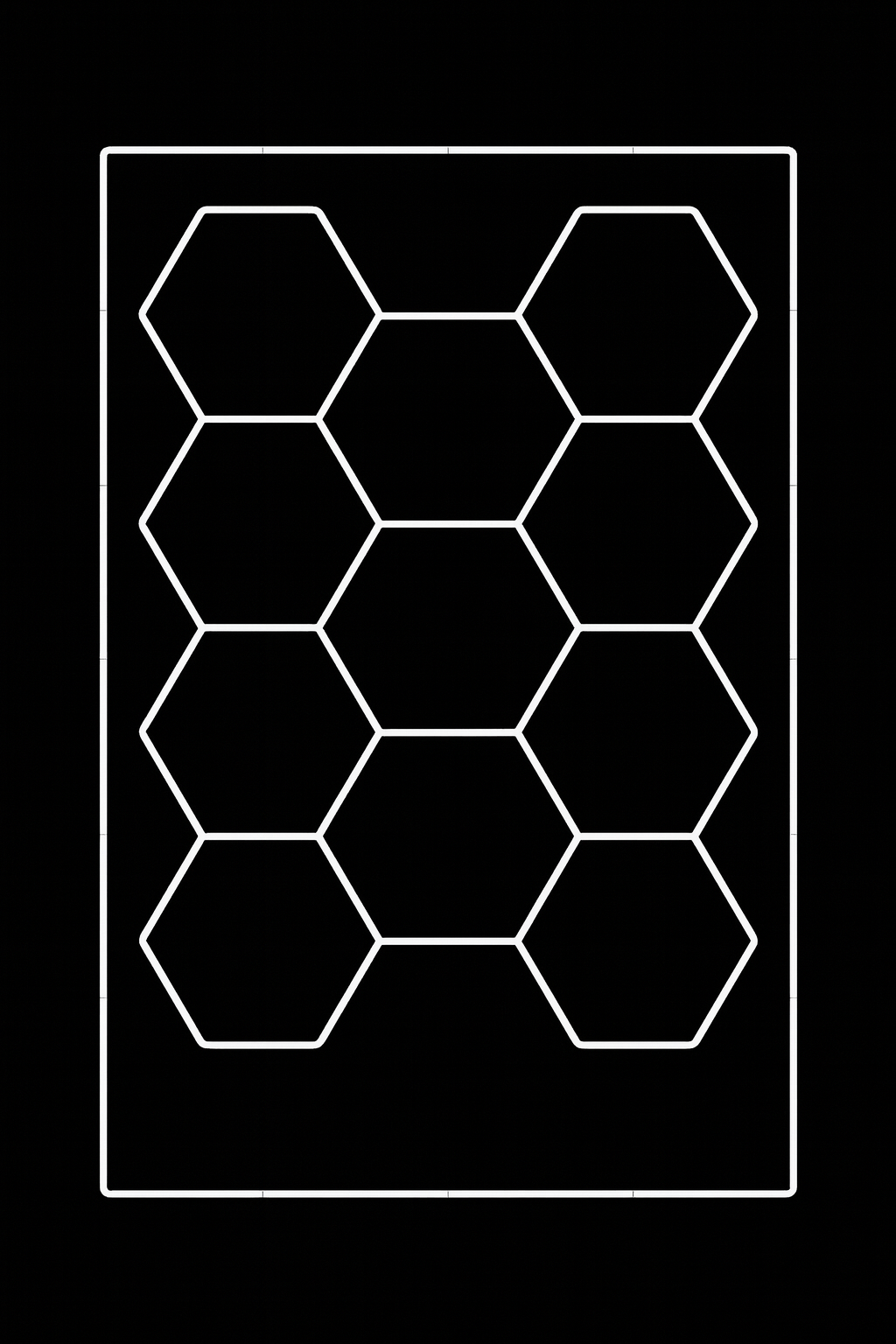 11‑Hex Premium Hexagon LED Lighting Kit WITH BORDER 3630mm x 2430mm