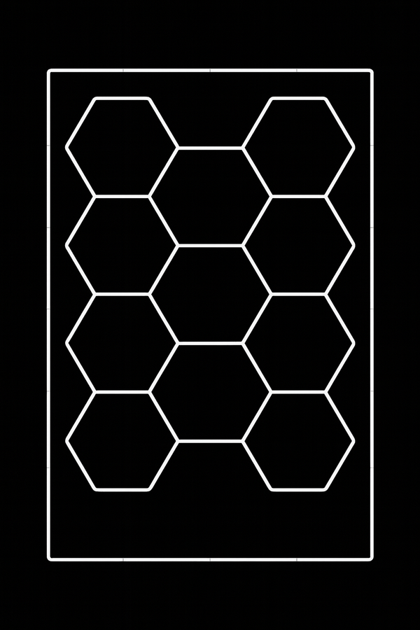 11‑Hex Premium Hexagon LED Lighting Kit WITH BORDER 3630mm x 2430mm