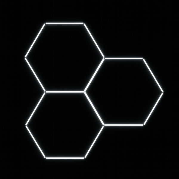 3 Hex Premium Hexagon LED Light Kit